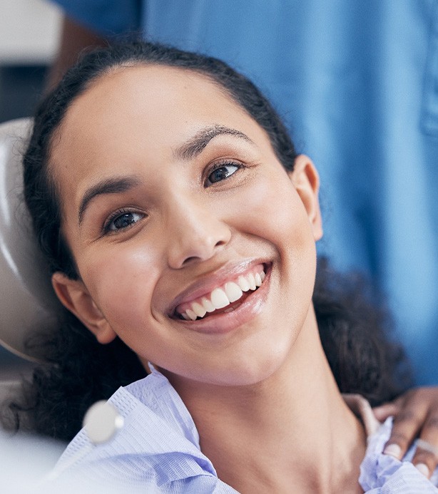 Patient in Loves Park smiling after cosmetic dentistry